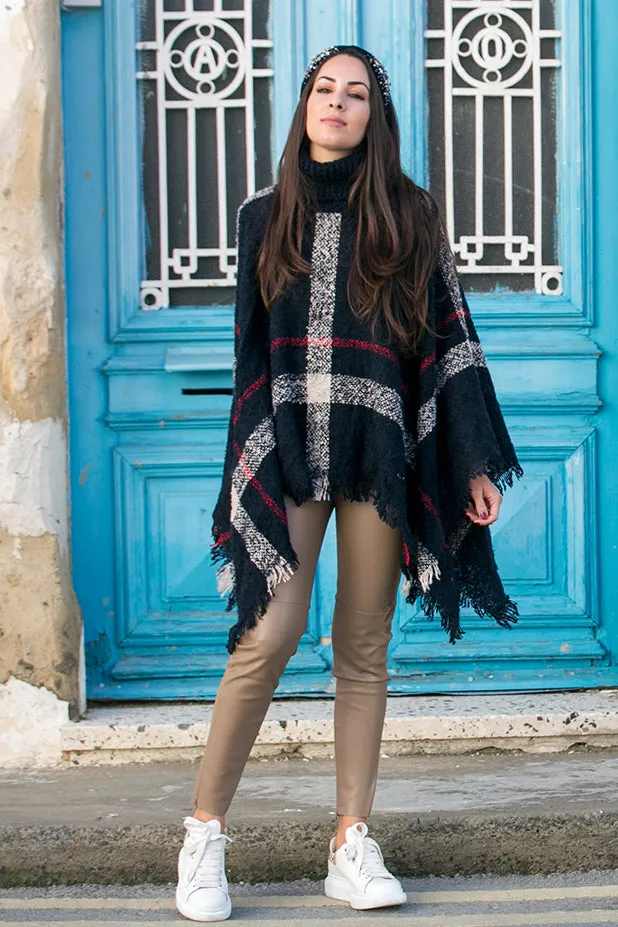 Queencii  Elta Cape Dark Blue