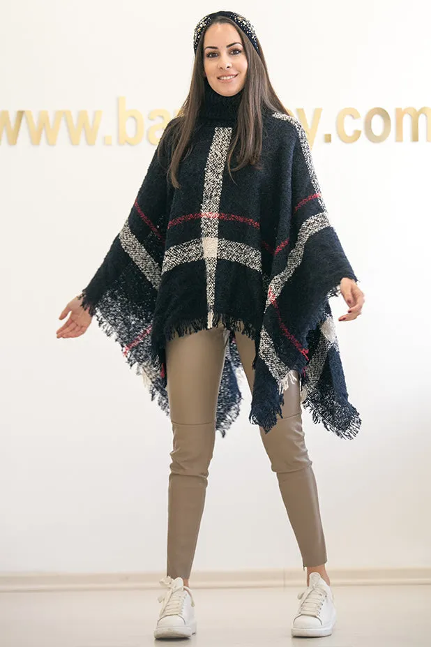 Queencii  Elta Cape Dark Blue