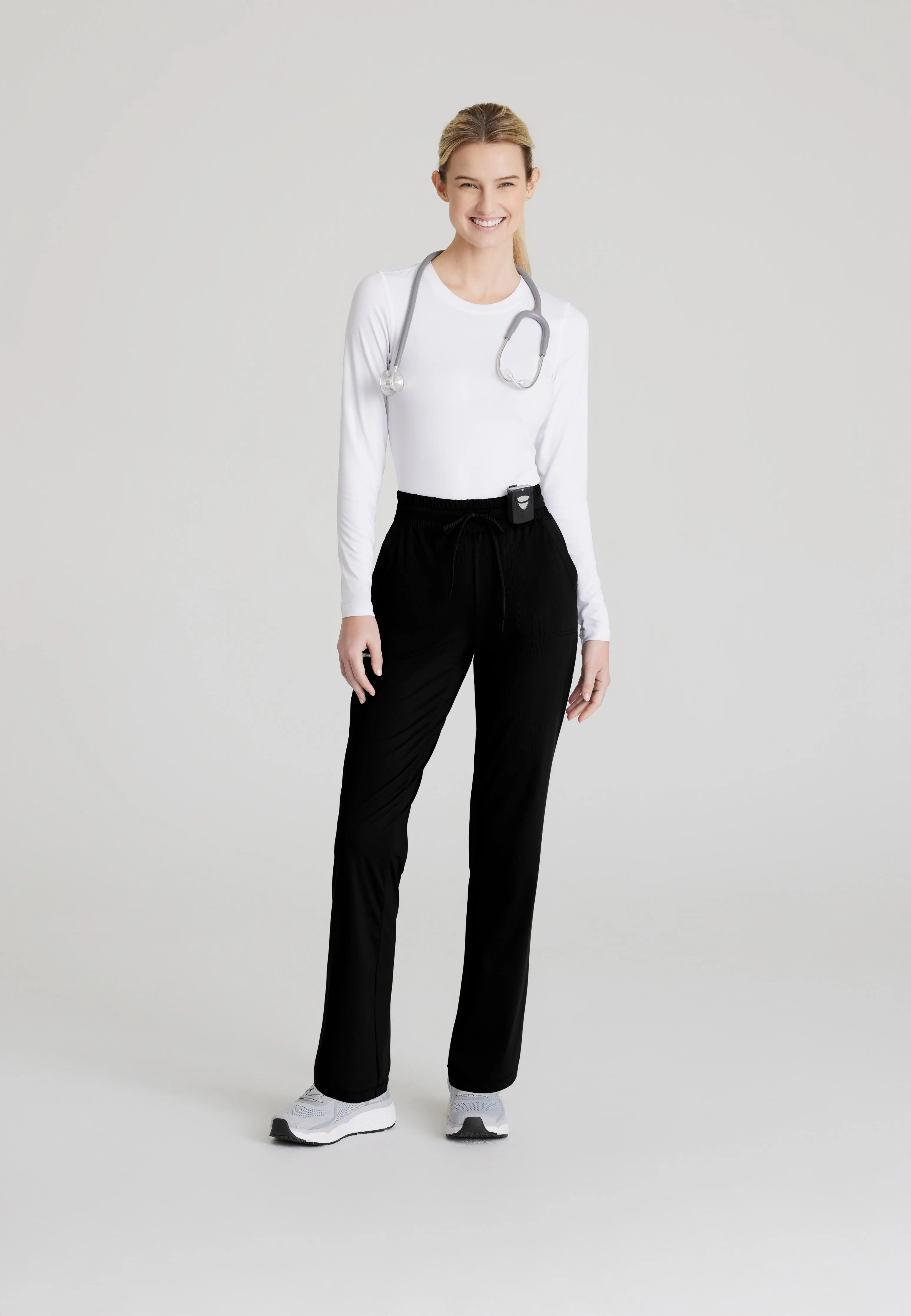 Reach Shirred Waistband Slim and Straight Pant