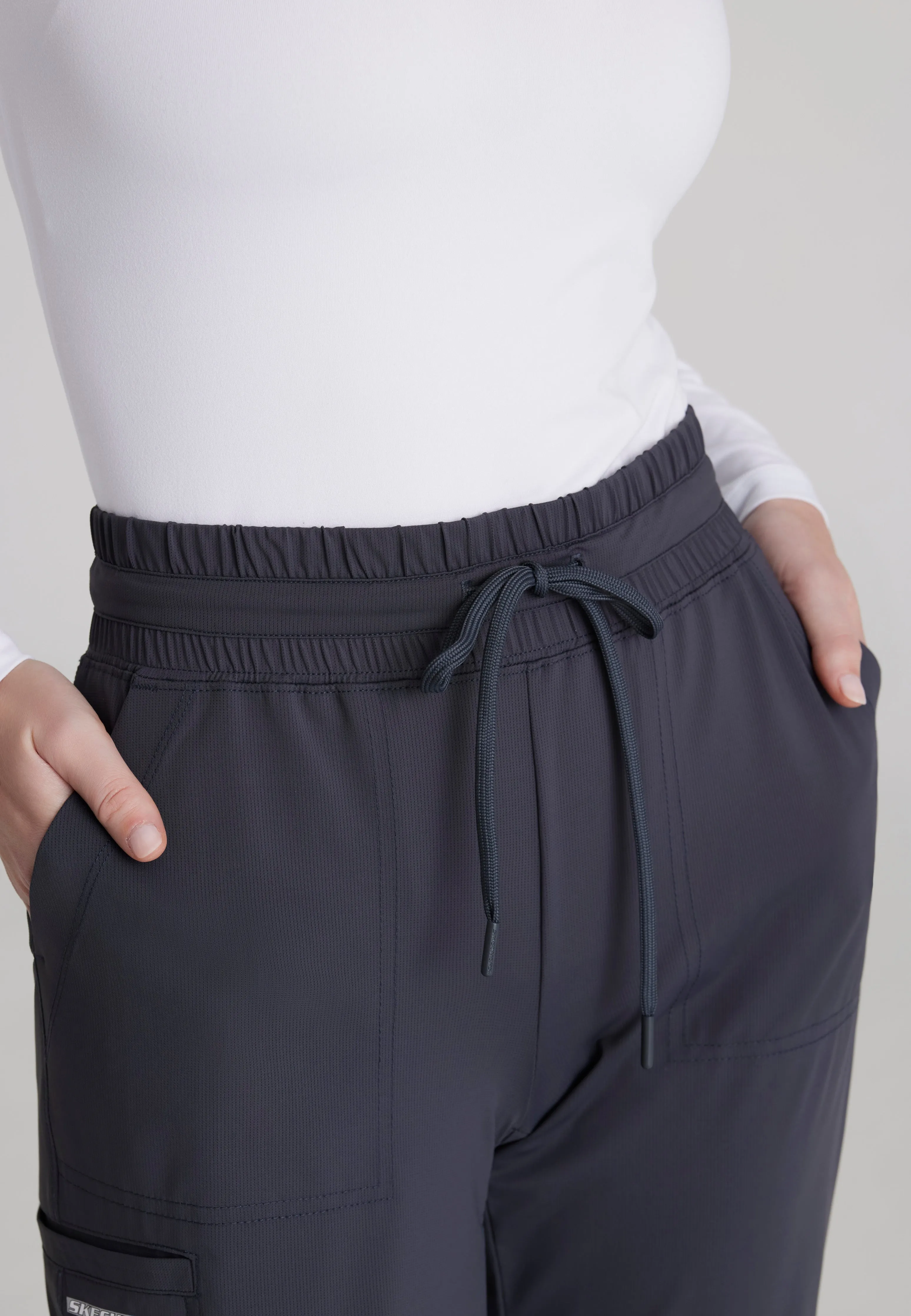Reach Shirred Waistband Slim and Straight Pant