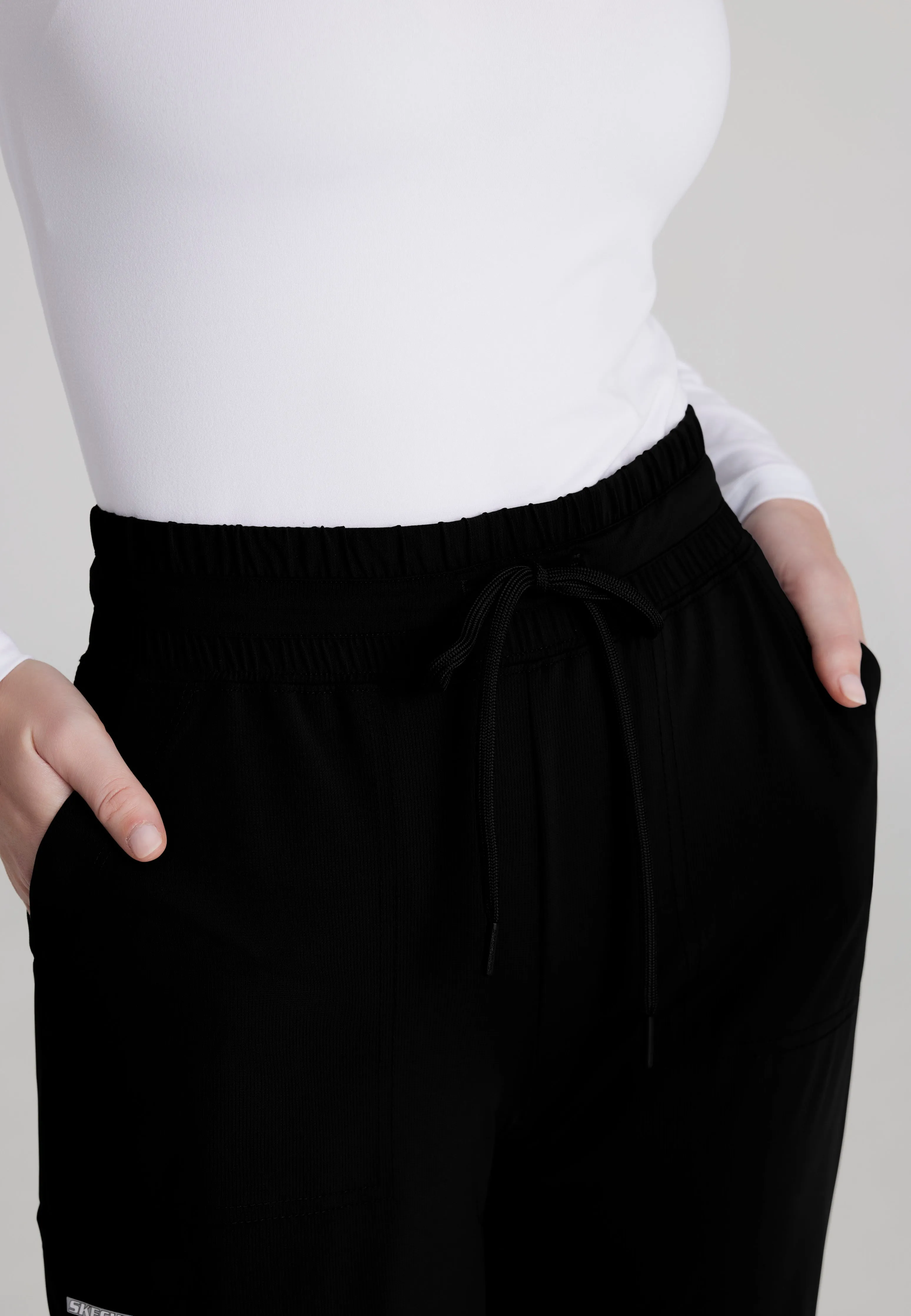Reach Shirred Waistband Slim and Straight Pant
