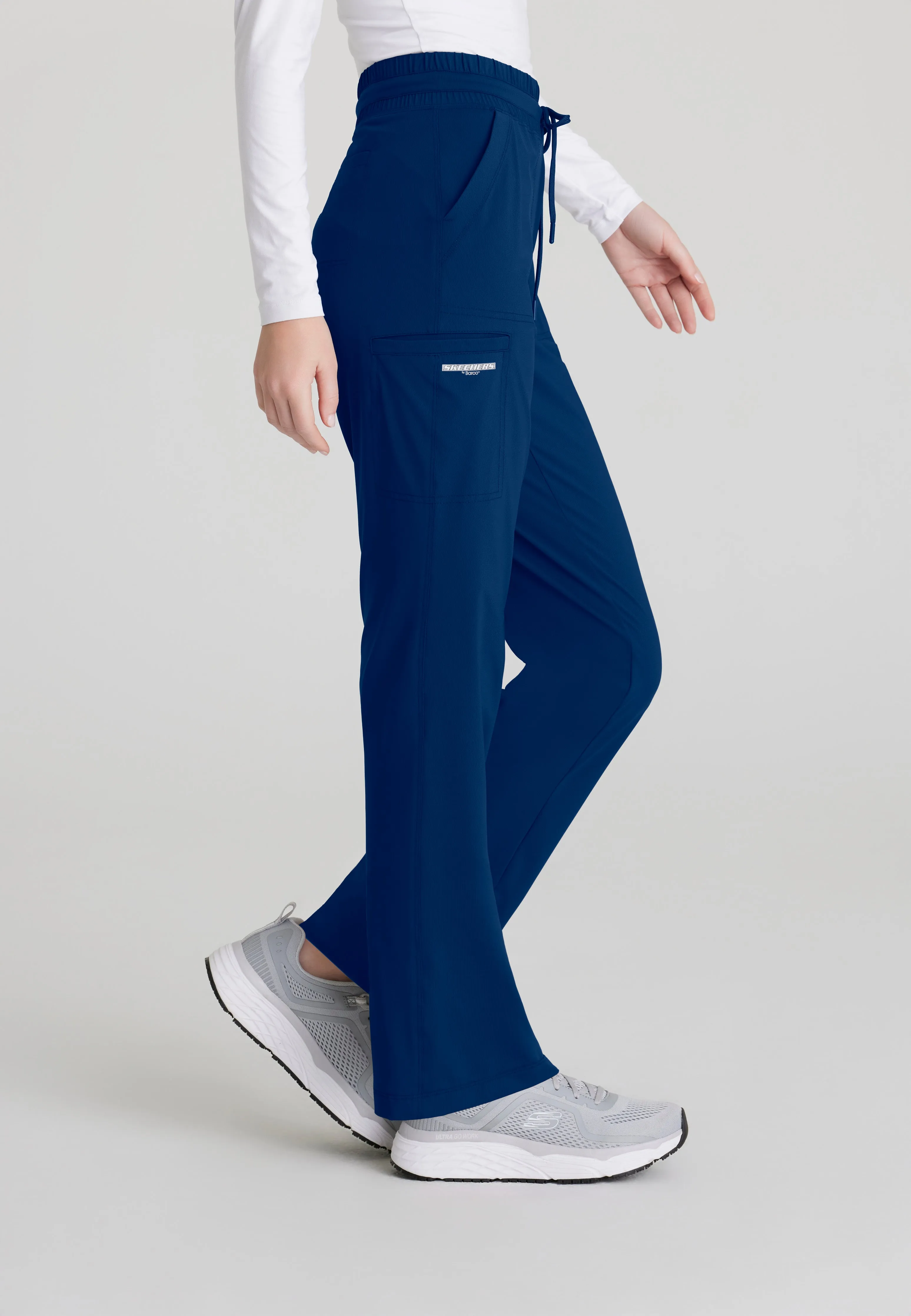 Reach Shirred Waistband Slim and Straight Pant