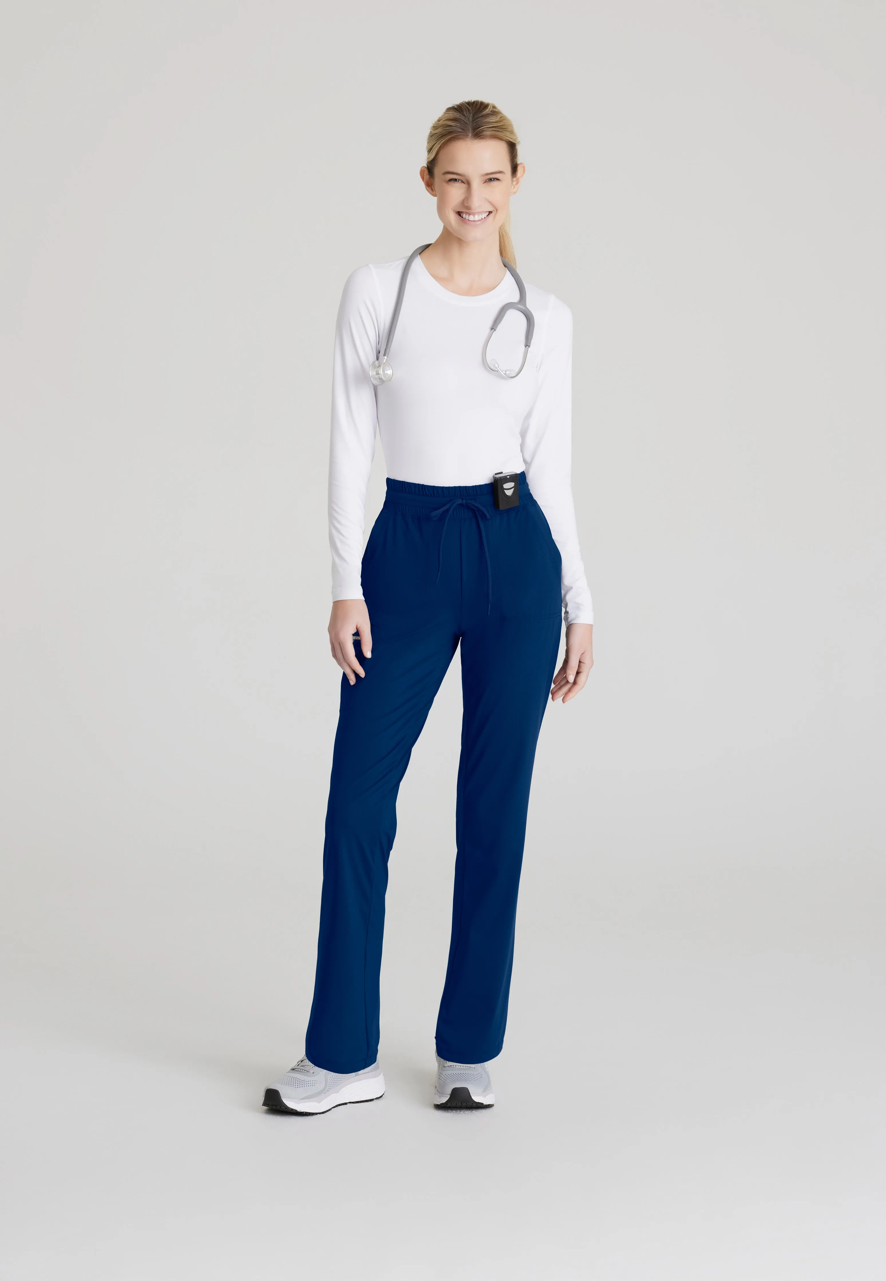 Reach Shirred Waistband Slim and Straight Pant