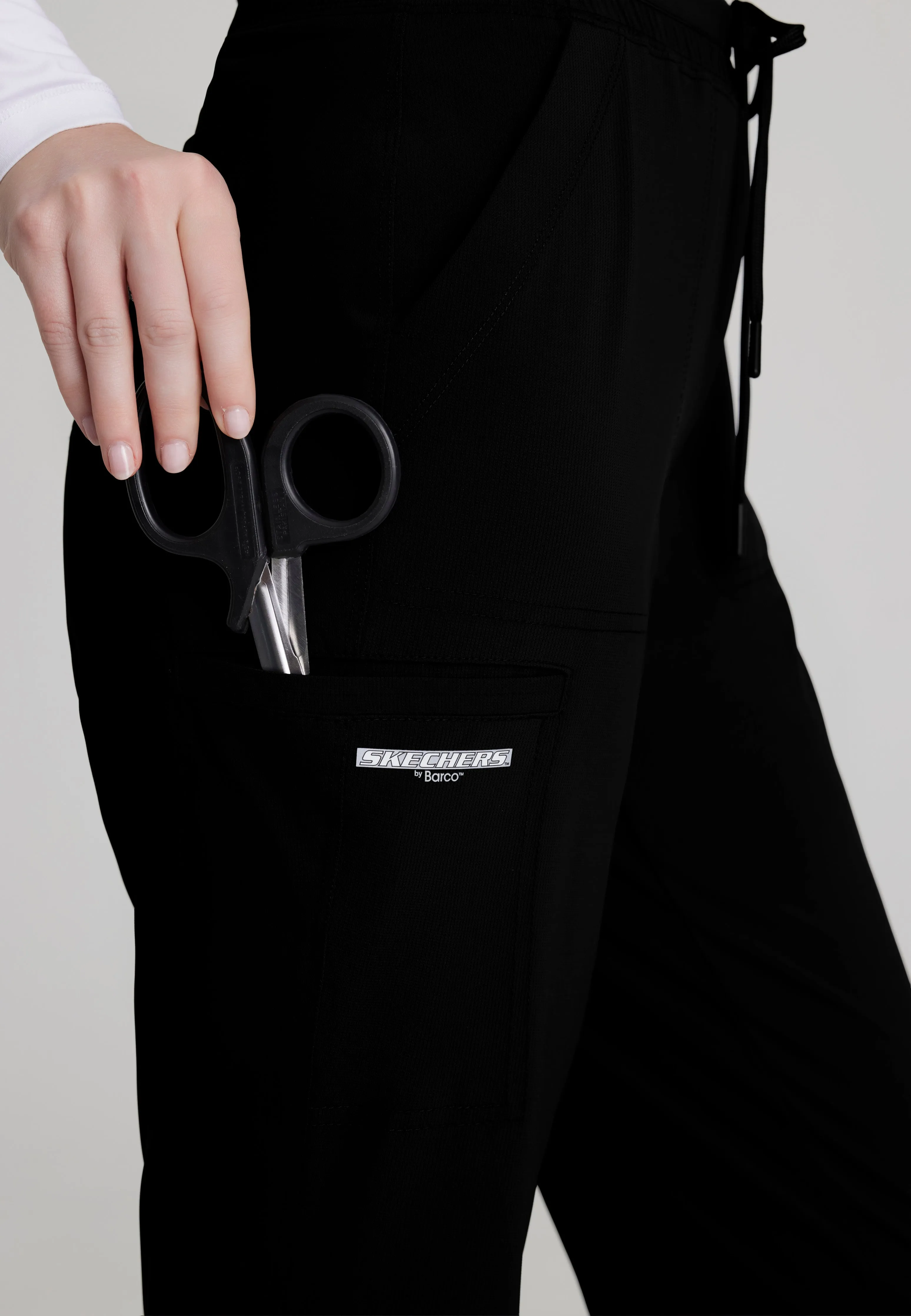Reach Shirred Waistband Slim and Straight Pant