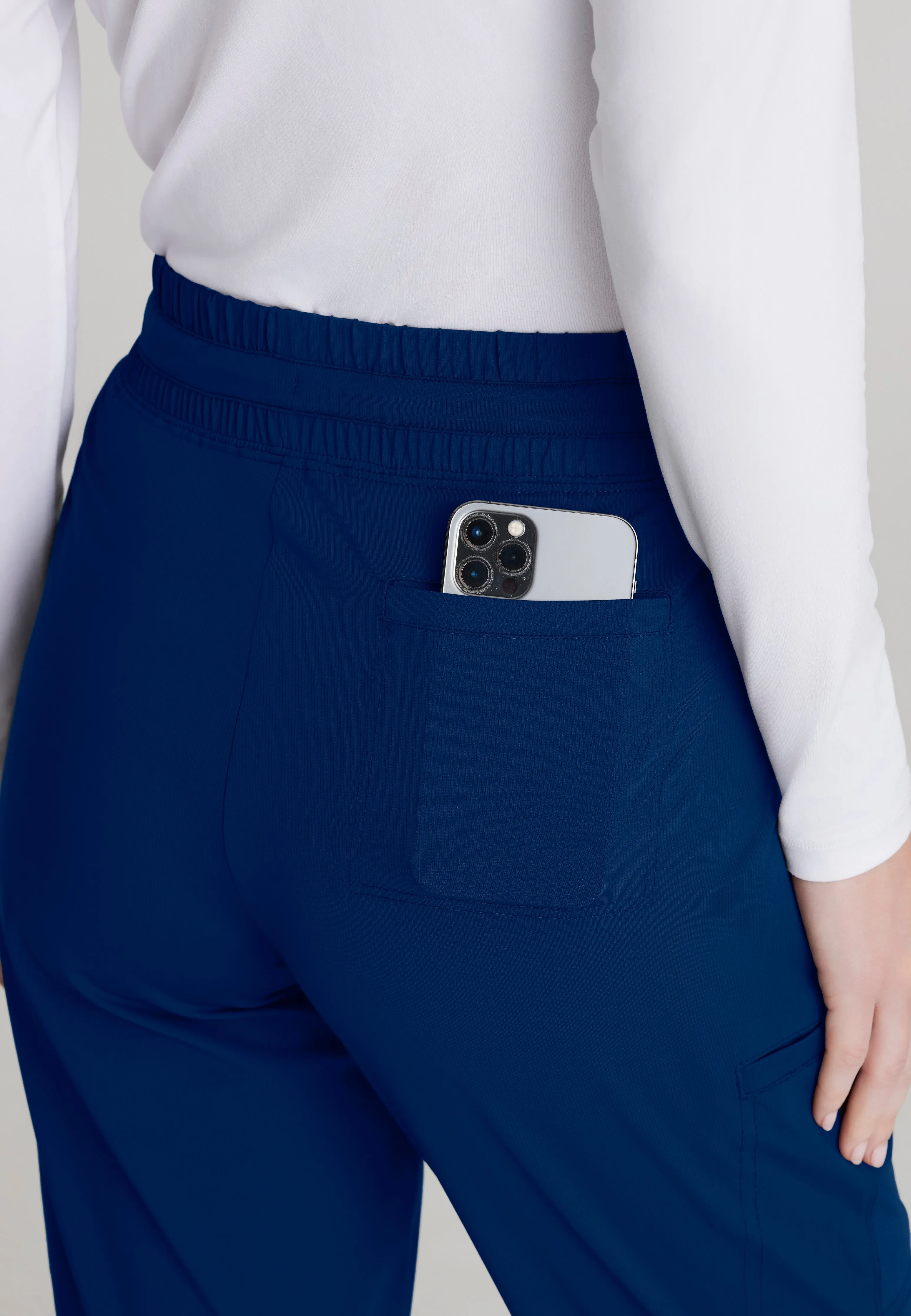 Reach Shirred Waistband Slim and Straight Pant