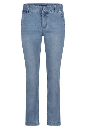 Red Button SRB4439 Diana Crop Denim Trousers Light Stone