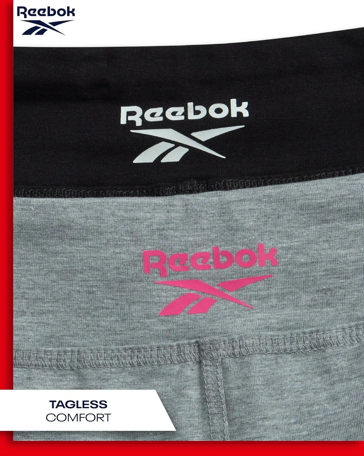 Reebok Girls Leggings - 2 Pack Athletic Performance Cotton Leggings - Yoga Pants for Girls Dance Tights (Sizes: 7-12)