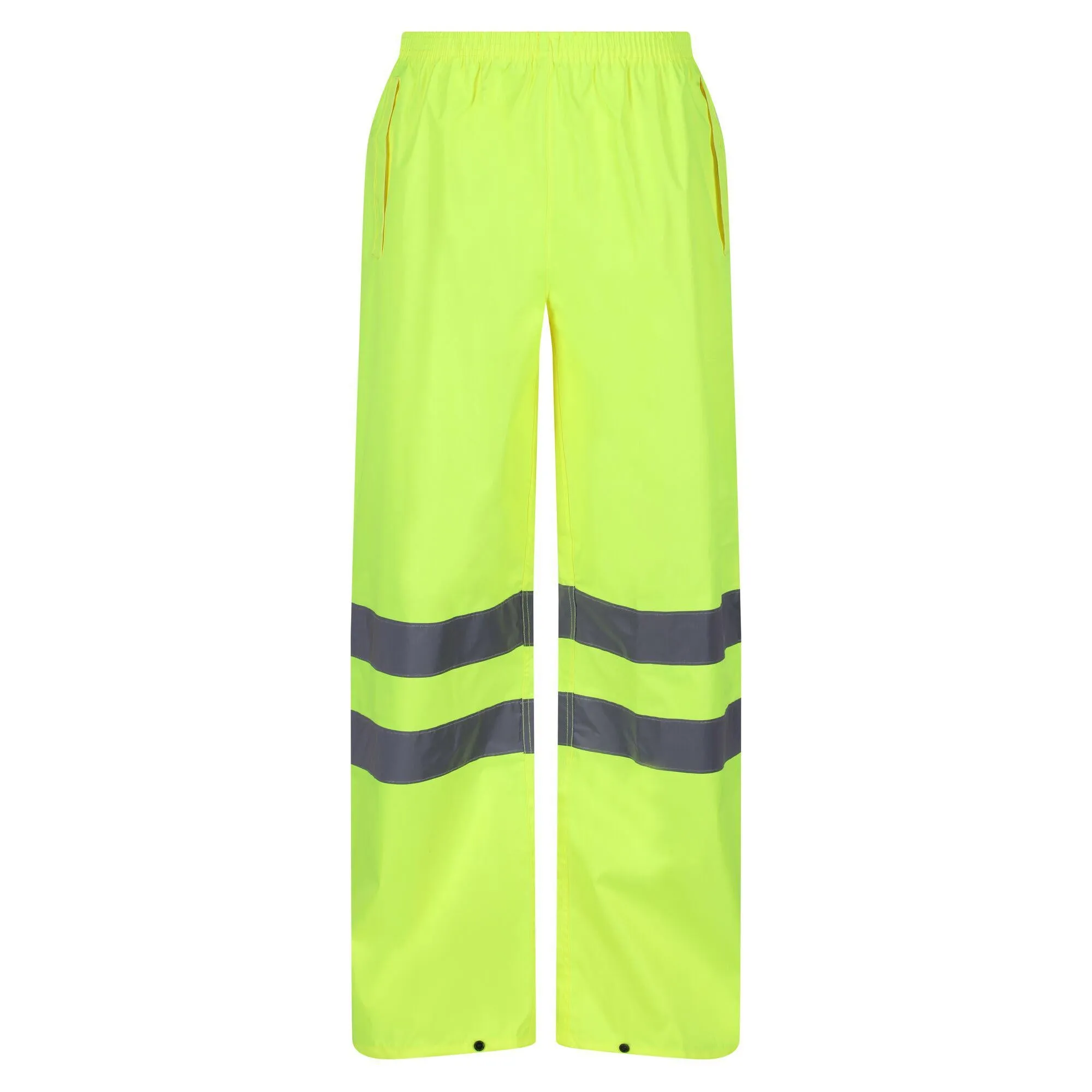 Regatta Professional Mens Hi Vis Pro Waterproof Reflective Packaway Work Over-Trousers