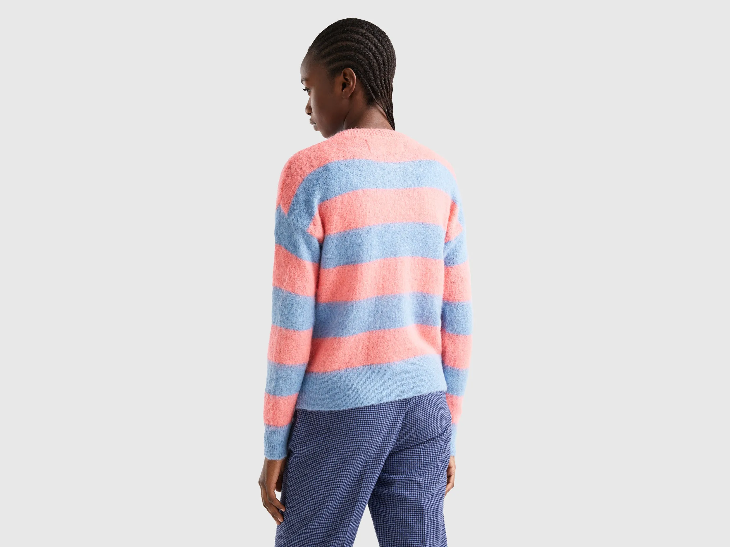 Regular Fit Crew Neck Striped Sweater