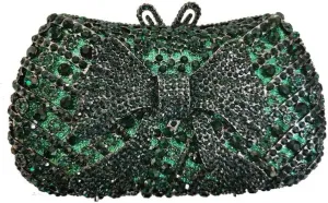 Rhinestone Purses Fun Clutch Purses Rhinestone Clutch Purses for Women Bling Purse Women's Evening Handbags Bow