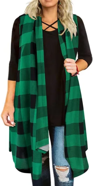 RITERA Plus Size Open Front Long Cardigan for Women Fall Long Sleeve Cardigans with Pockets Loose Lightweight Coat for Winter
