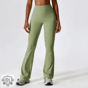 Sculpted Silhouette Yoga Bell Bottom Pants