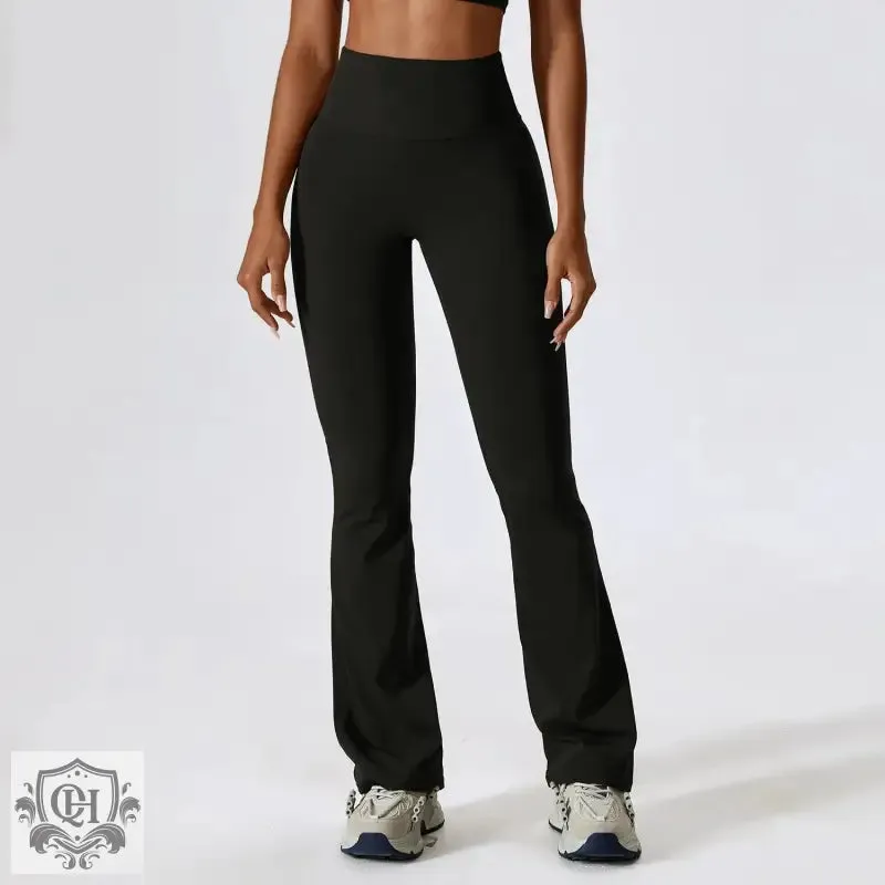 Sculpted Silhouette Yoga Bell Bottom Pants