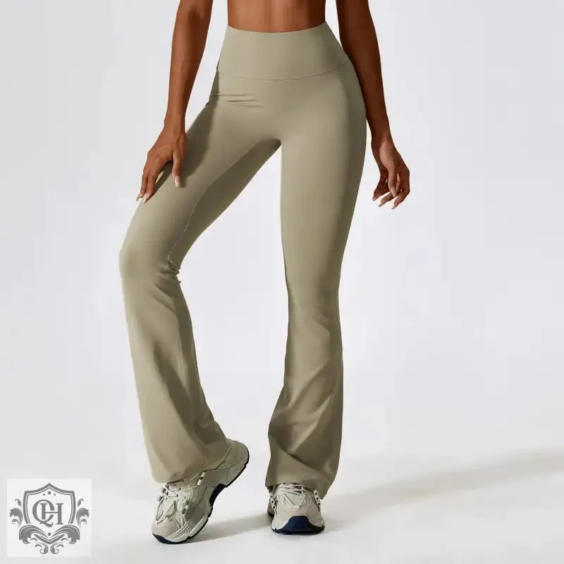 Sculpted Silhouette Yoga Bell Bottom Pants