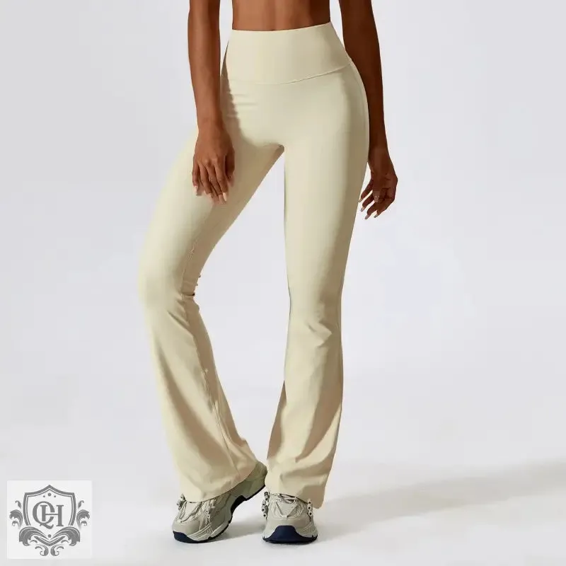Sculpted Silhouette Yoga Bell Bottom Pants
