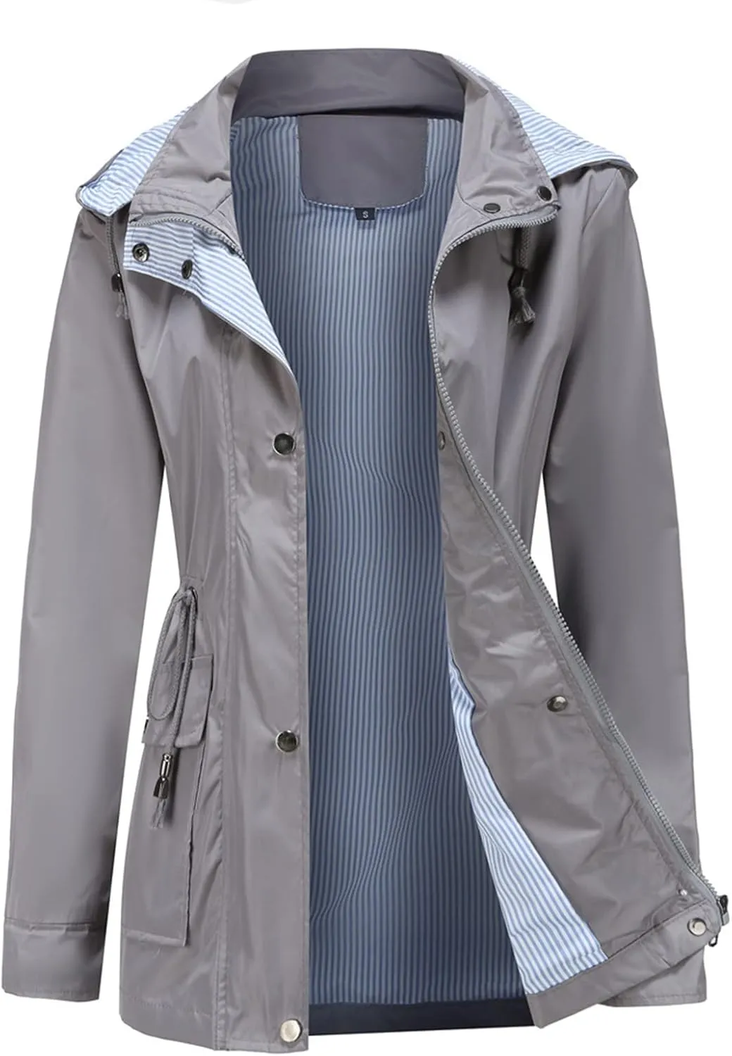 Shacket Jacket Women Fashion Hood Windbreaker Winter Jackets For Women Cotton-padded Coats Button Slim Jacket