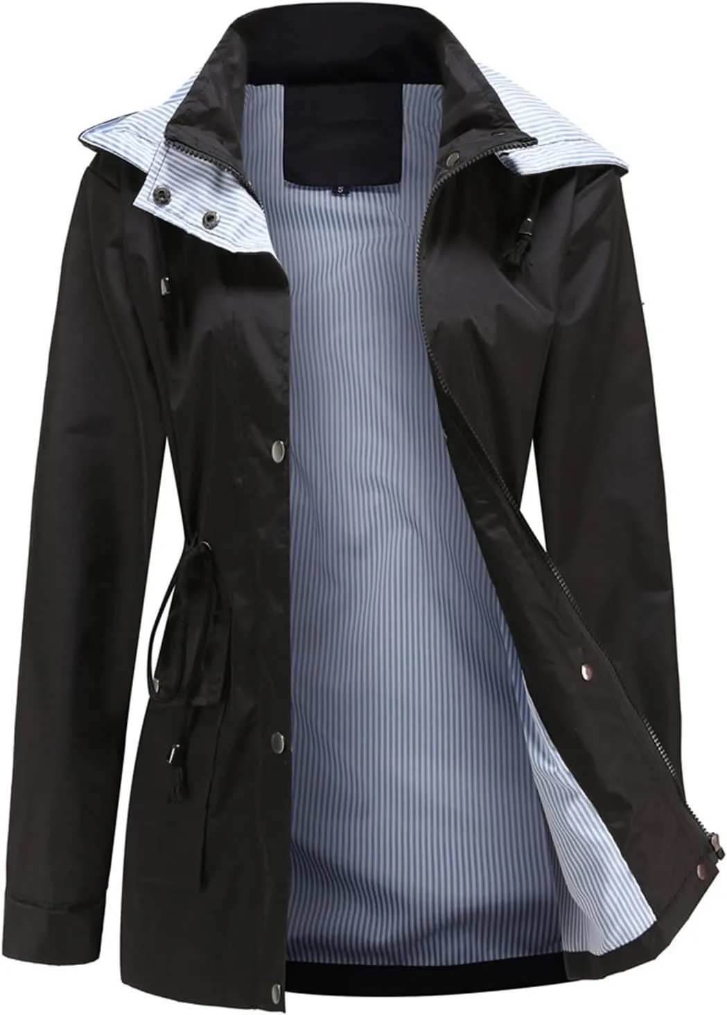 Shacket Jacket Women Fashion Hood Windbreaker Winter Jackets For Women Cotton-padded Coats Button Slim Jacket