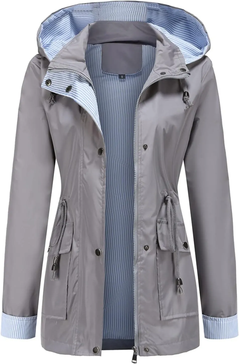 Shacket Jacket Women Fashion Hood Windbreaker Winter Jackets For Women Cotton-padded Coats Button Slim Jacket