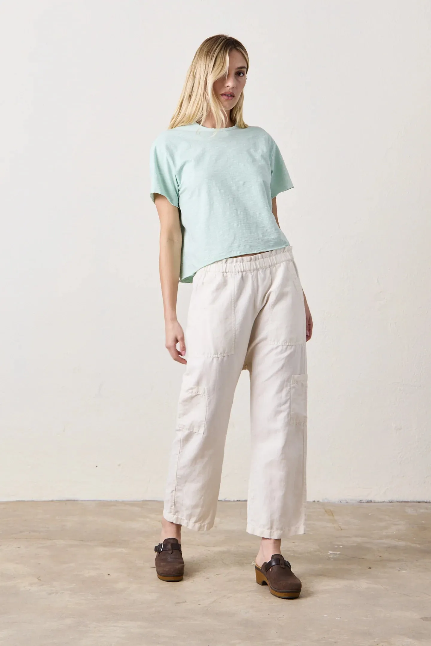 Shailey Paperbag Pant | Ivory