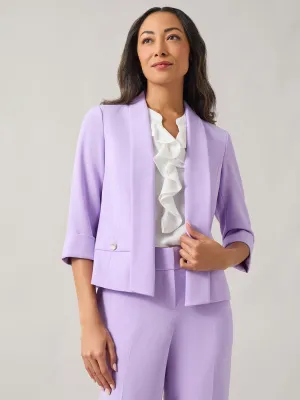 Shawl Collar Jacket, Iconic Stretch Crepe