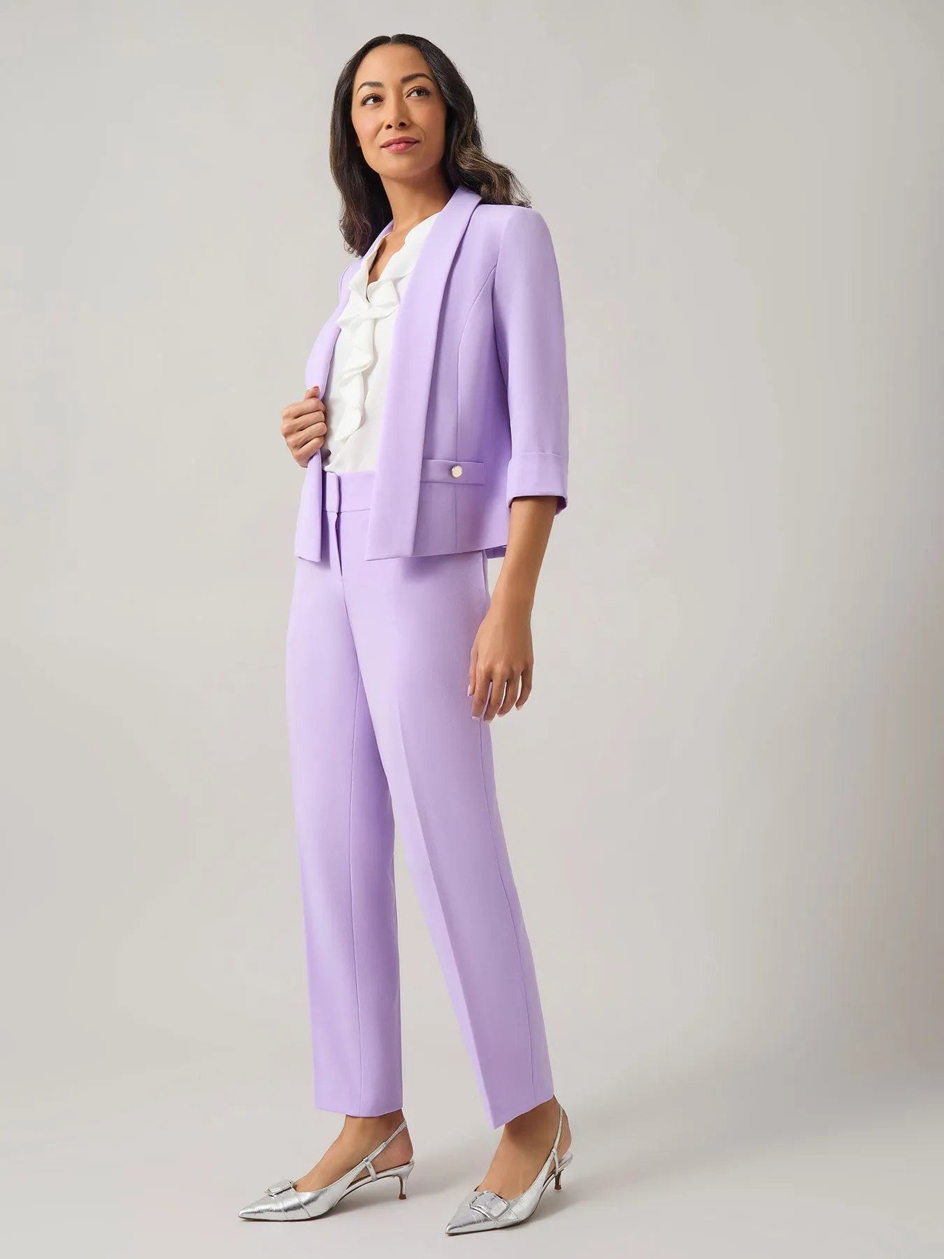Shawl Collar Jacket, Iconic Stretch Crepe