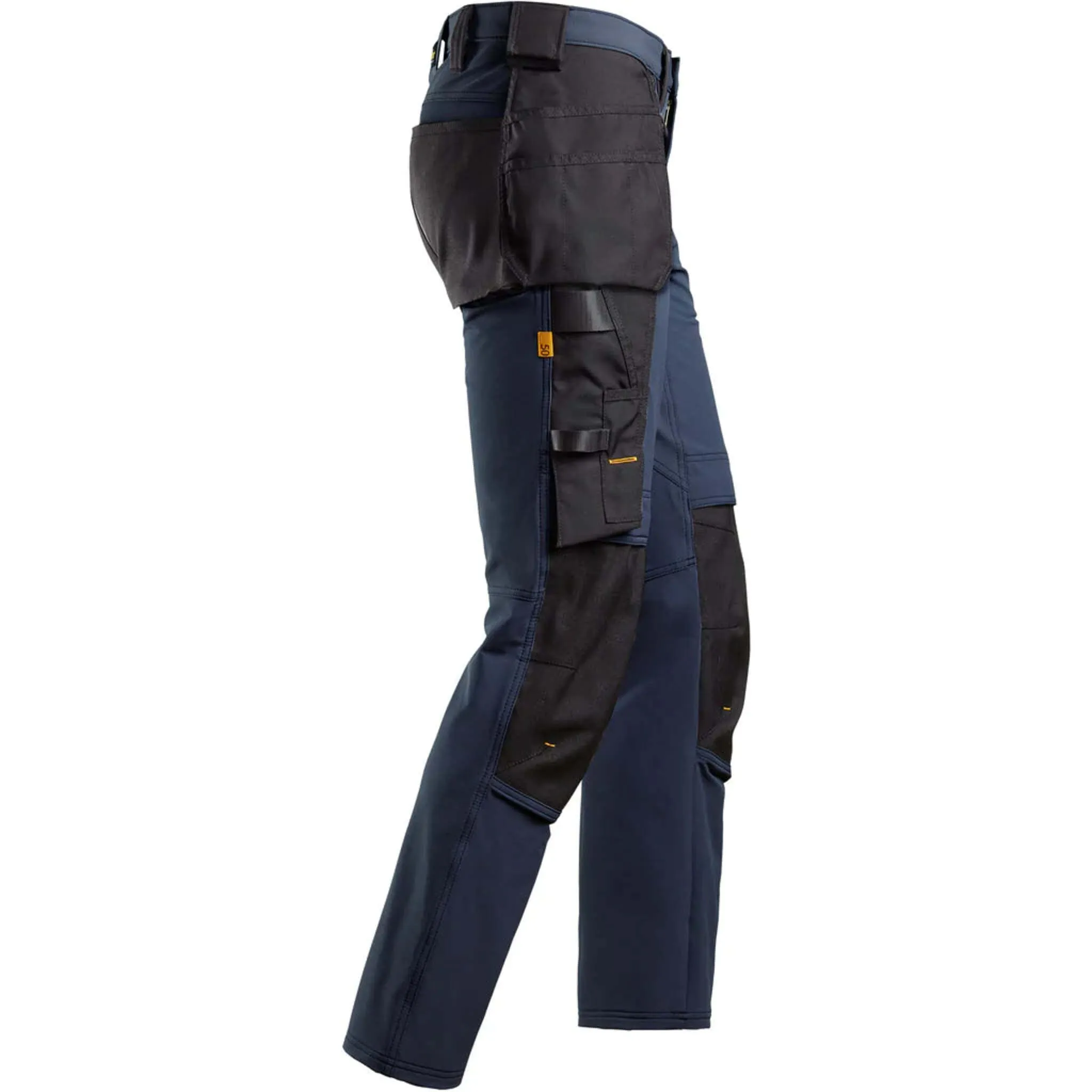 Snickers 6271 Men's Work Pants AllroundWork 4-Way Stretch Fabric with Holster Pockets, CORDURA® Reinforcements, KneeGuard®, Sizes 30-40