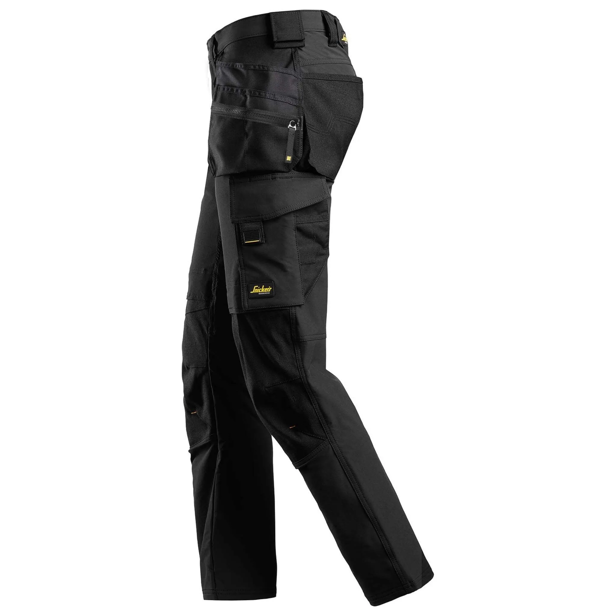 Snickers 6271 Men's Work Pants AllroundWork 4-Way Stretch Fabric with Holster Pockets, CORDURA® Reinforcements, KneeGuard®, Sizes 30-40