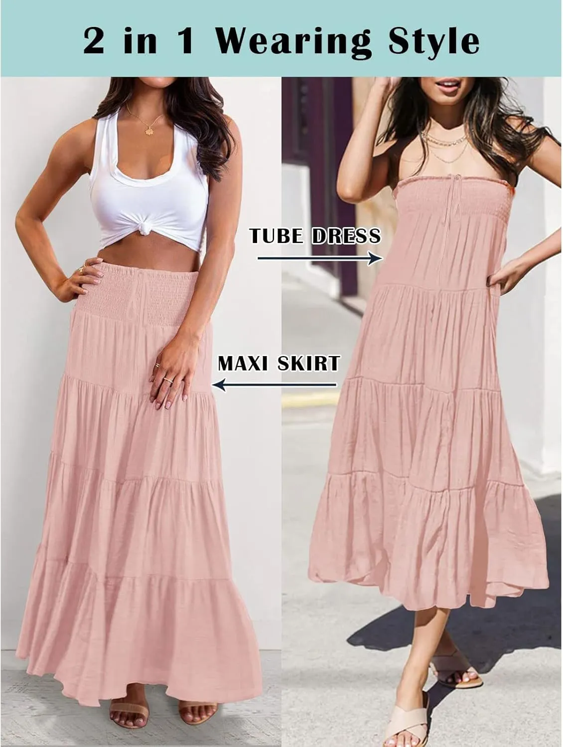 Solid Renaissance Skirt A Line Summer Pleated Boho High Rise Knee Length Skirts for Women Robe High Waist Cute Dress
