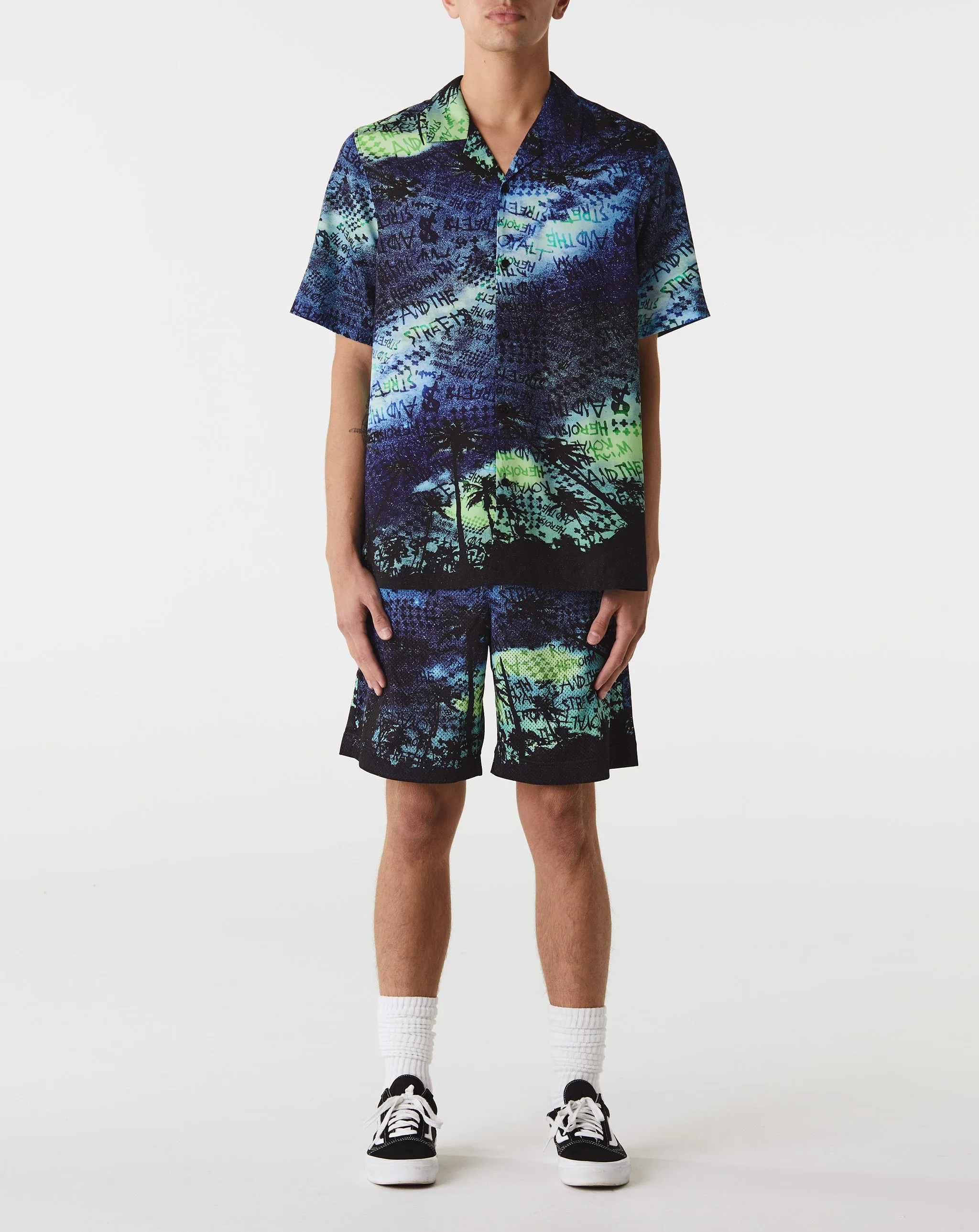 Space Palm Mesh Shorts