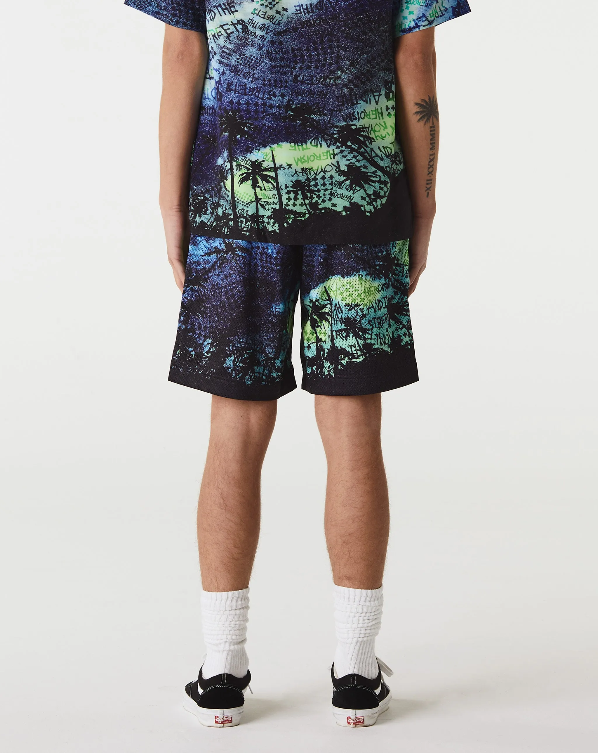 Space Palm Mesh Shorts
