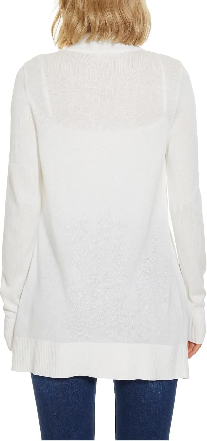 Spicy Sandia Women's Knit Cardigan Open Front Long Sleeve Sweater with Pockets Lightweight Fall Trendy Dressy Casual