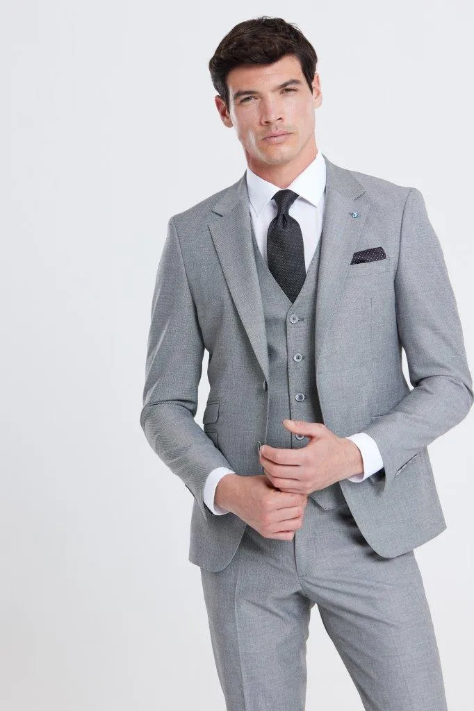 Stanley Silver Tapered Fit Trousers