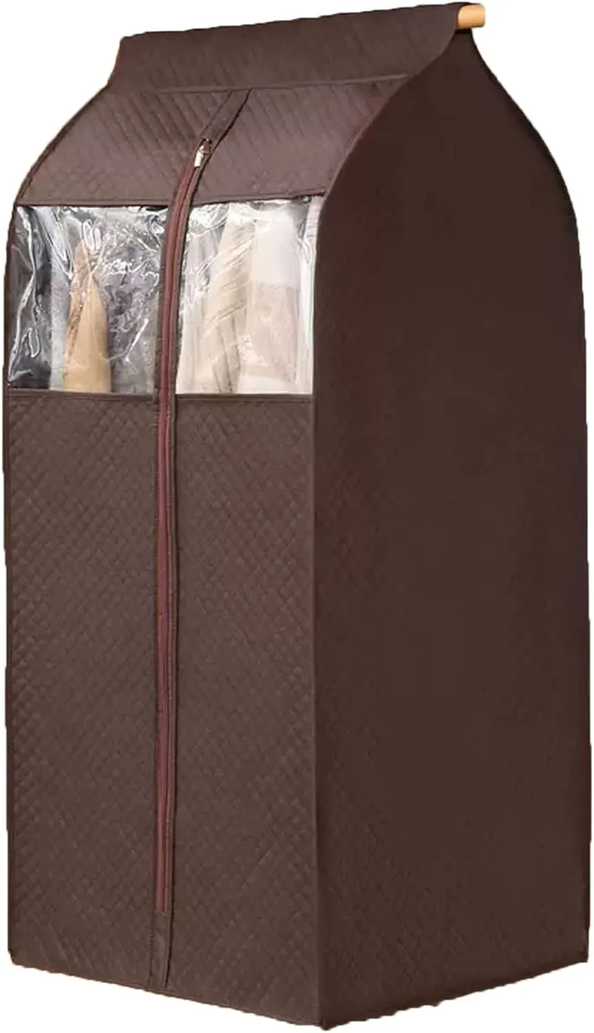 Storage Bags for Clothes,Enclosed Hanging Garment Bags for Closet Storage Made of Non-woven Fabric Transparent Window Fully Enclosed Waterproof and Dustproof