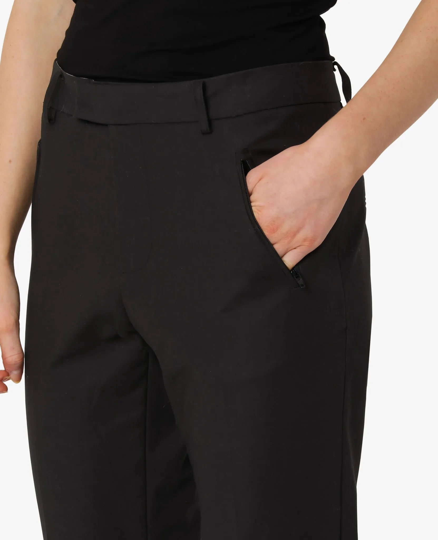 STRETCH COTTON TROUSERS