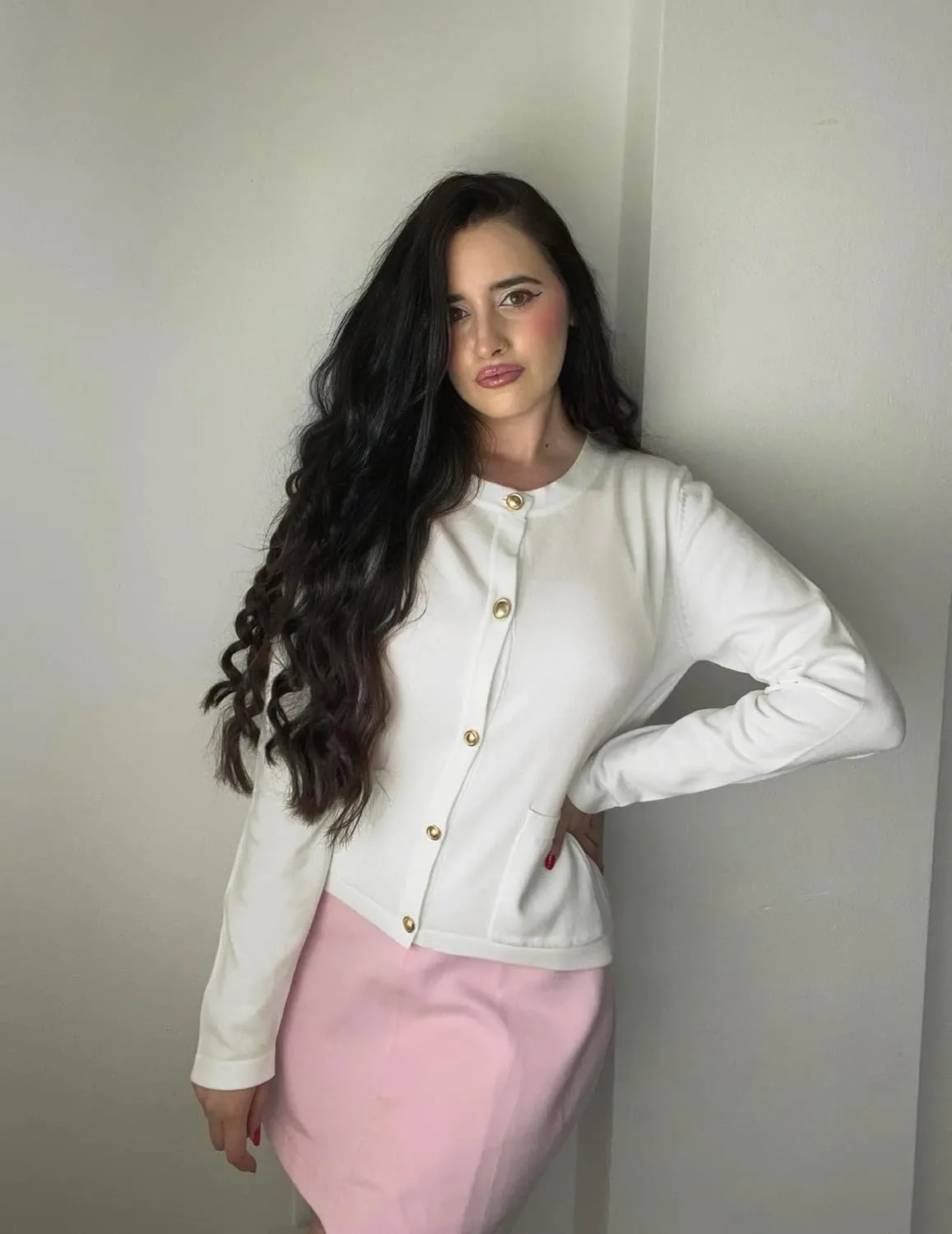 Striped Cardigan Sweater for Women Casual Lightweight Knitted Cardigans Long Sleeve Button Down Pocket Cardigan Top