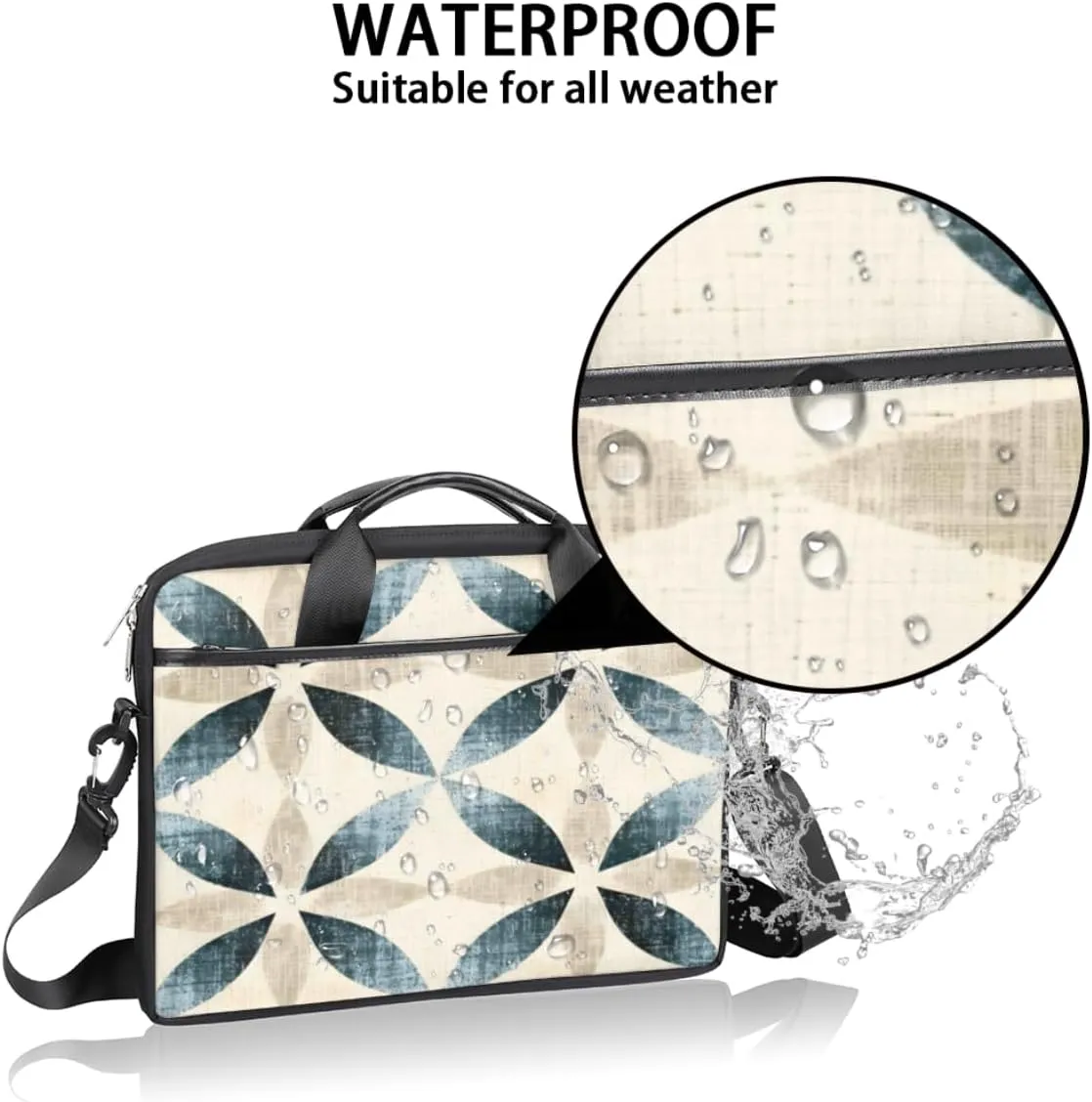 Summer Fun Style Laptop Shoulder Bag for Tablet Computer Notebook Sleeve Messenger Carrying Case Briefcase Tote