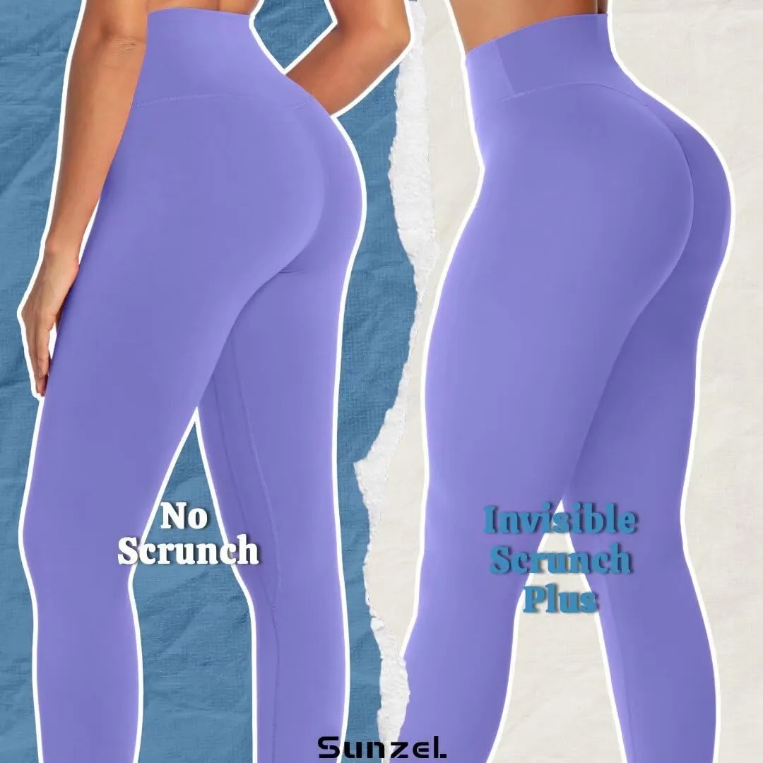 Sunzel Workout Leggings for Women Butt Lifting, Scrunch Butt Tummy Control Gym Leggings, High Waisted Squat Proof Yoga Pants