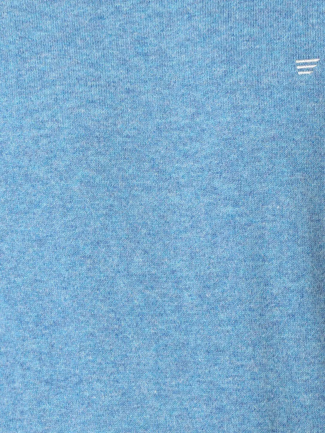 T-Base Men Blue Solid Woolen Pullover