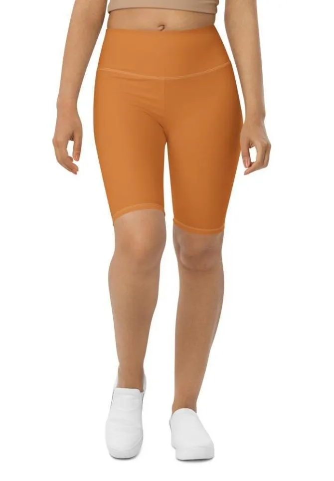 Tangerine Orange Biker Shorts