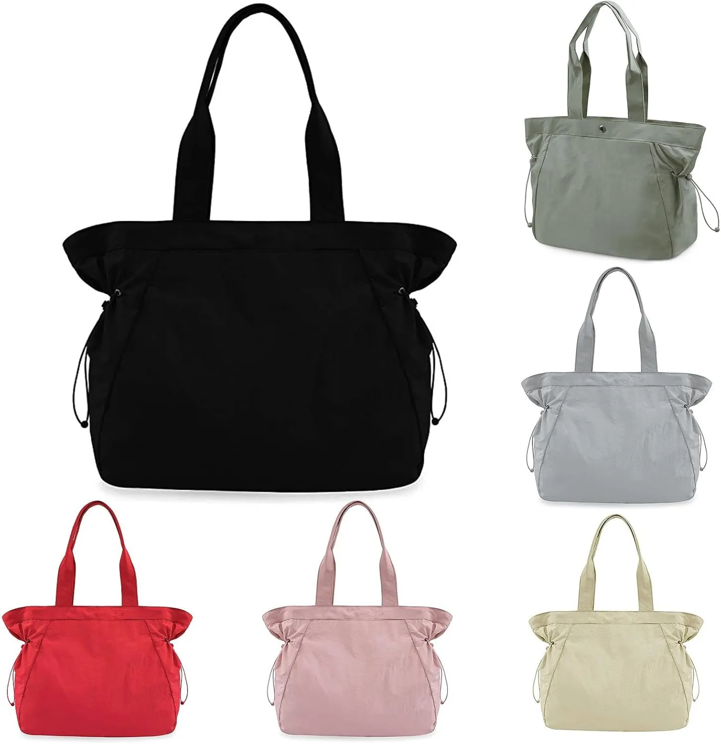 Tote Bag For Women Gym Tote Bags For Women With 18L Side Shopper Handbag For Travel Work Shoulder Bags (Black, One Size)