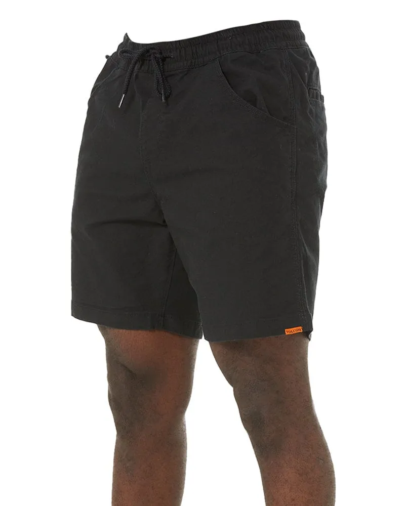 Tradies Caliper Elastic Waist Work Short Value Pack - Black