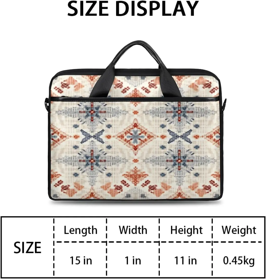 Tree Fun Design Laptop Shoulder Bag for Tablet Computer Notebook Sleeve Messenger Carrying Case Briefcase Tote