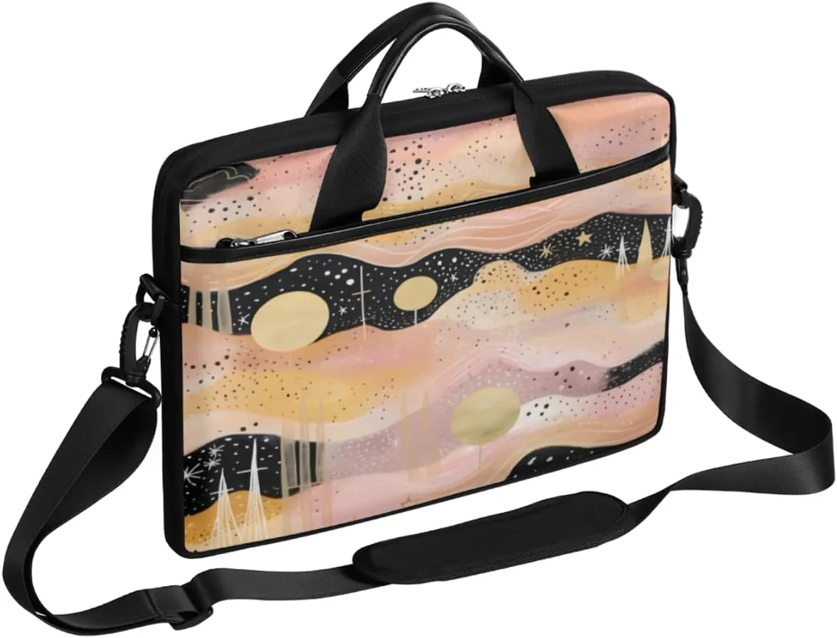 Tree Fun Design Laptop Shoulder Bag for Tablet Computer Notebook Sleeve Messenger Carrying Case Briefcase Tote