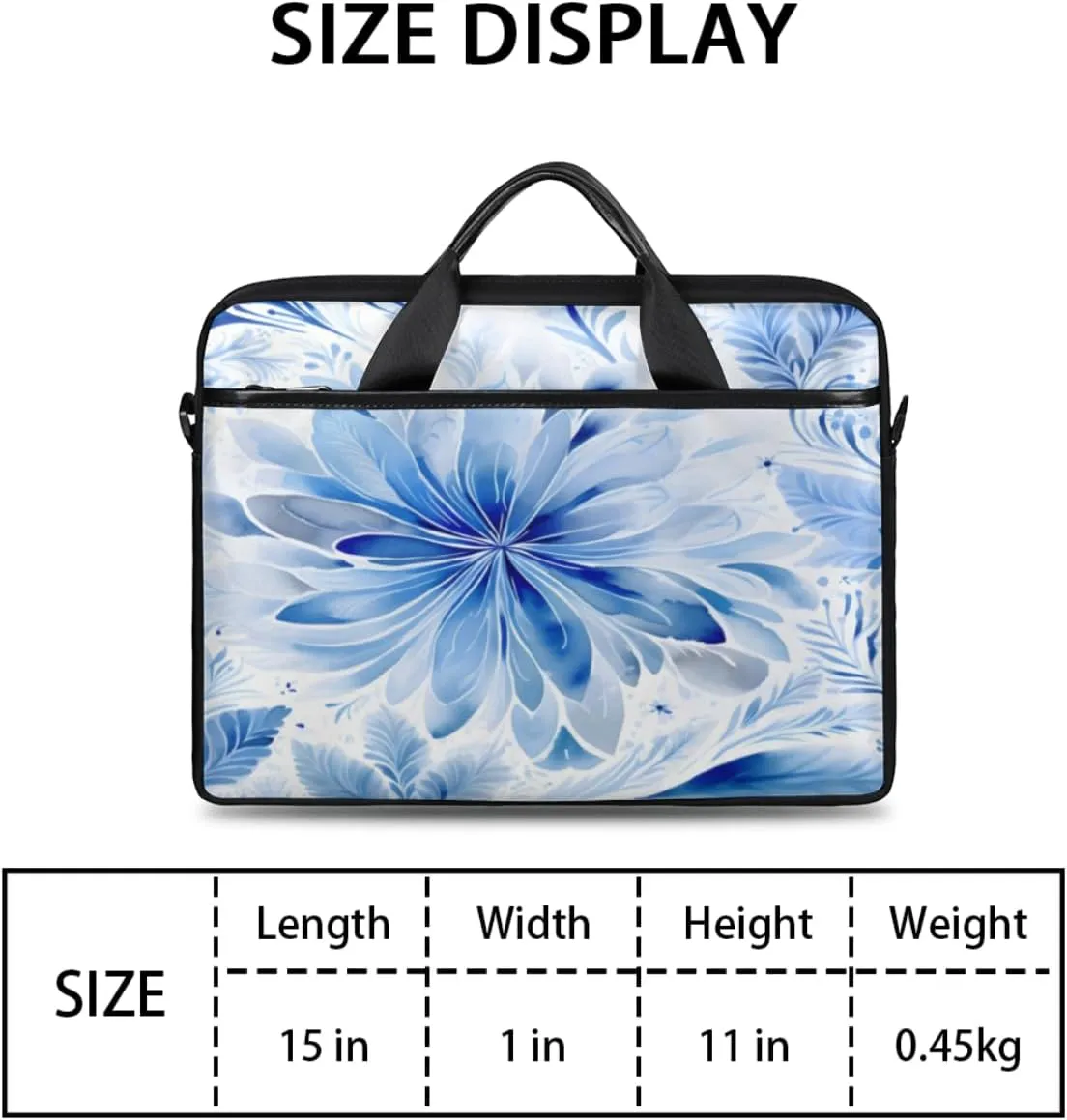 Tree Fun Design Laptop Shoulder Bag for Tablet Computer Notebook Sleeve Messenger Carrying Case Briefcase Tote