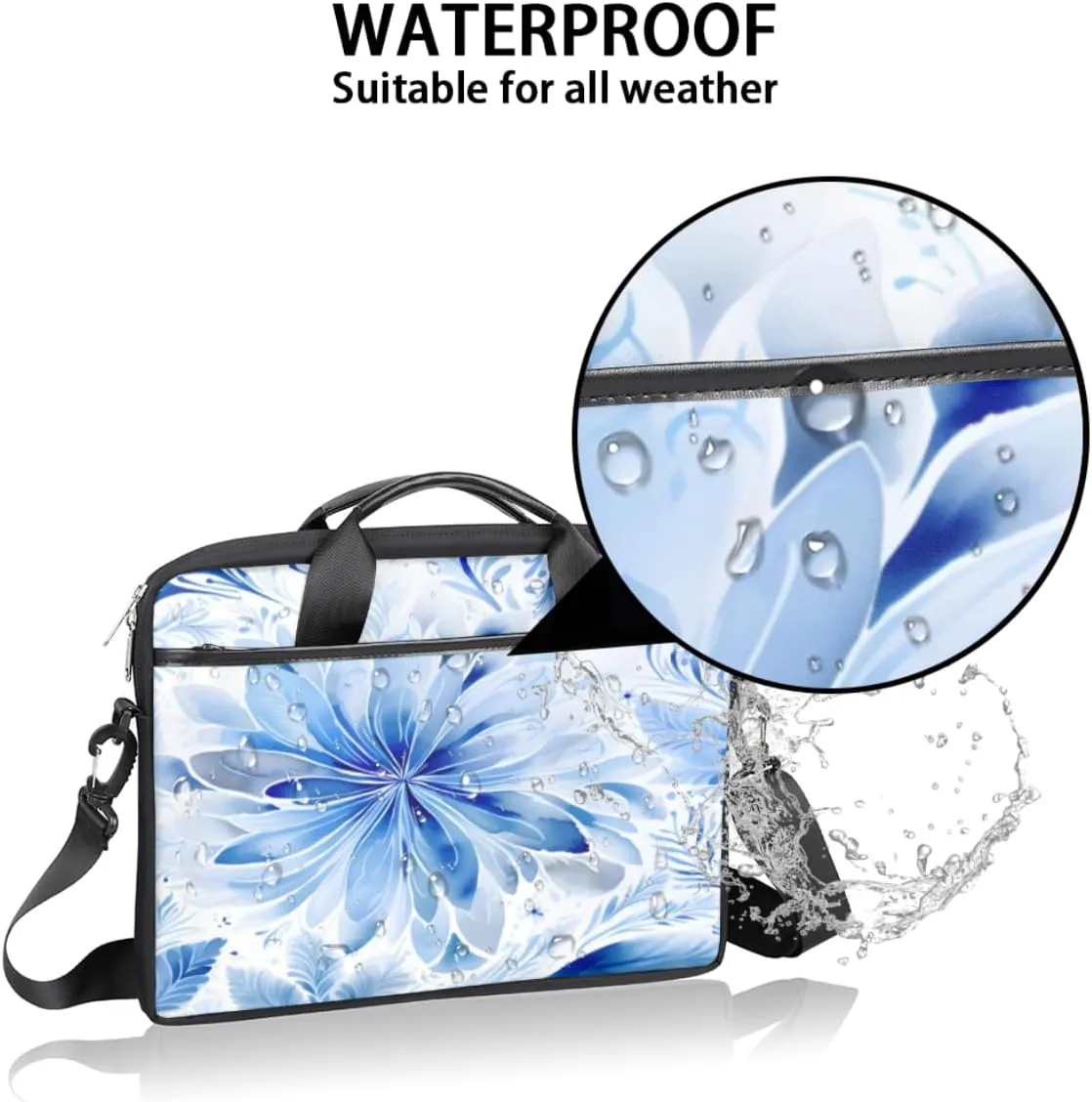 Tree Fun Design Laptop Shoulder Bag for Tablet Computer Notebook Sleeve Messenger Carrying Case Briefcase Tote