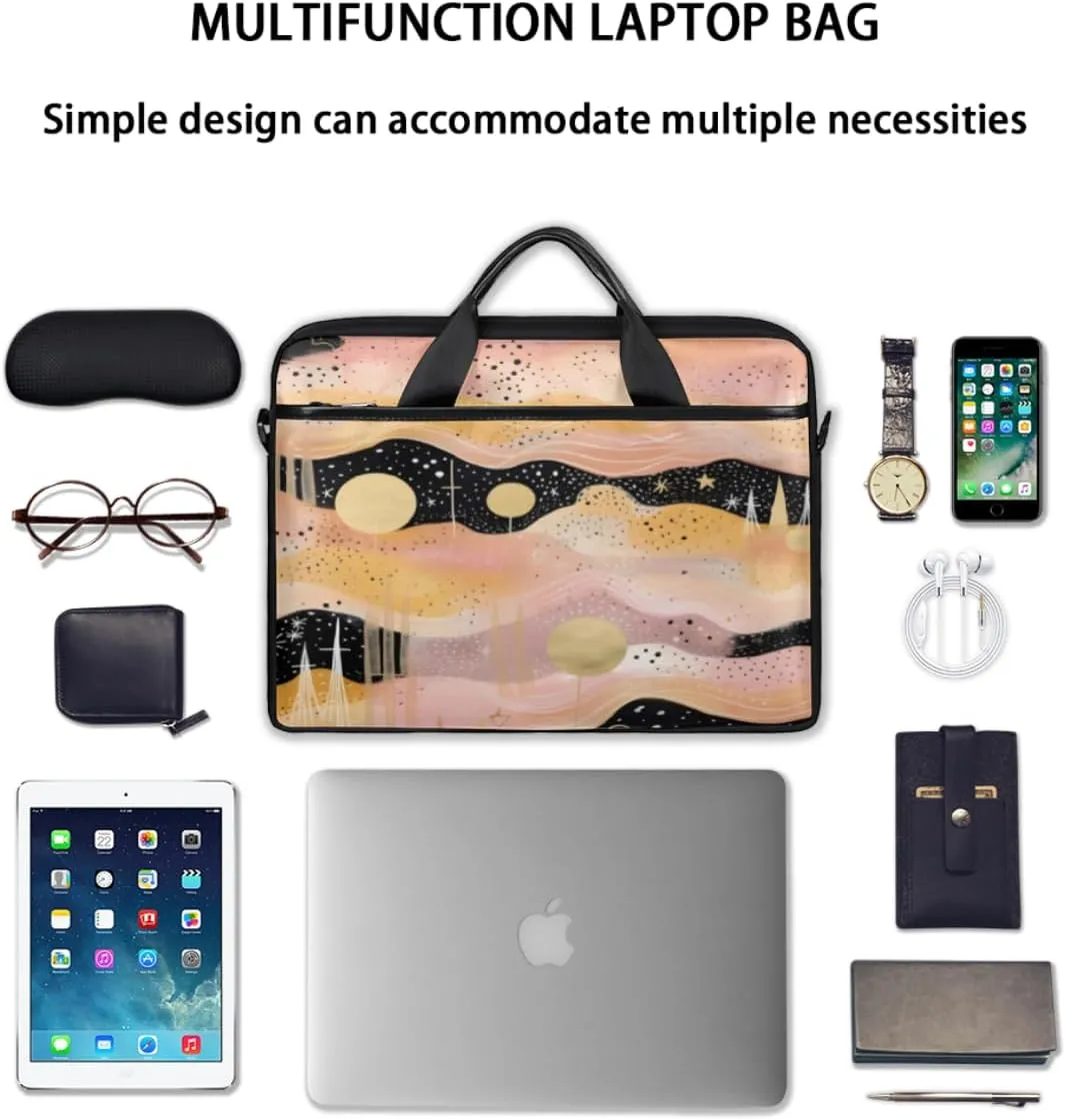 Tree Fun Design Laptop Shoulder Bag for Tablet Computer Notebook Sleeve Messenger Carrying Case Briefcase Tote