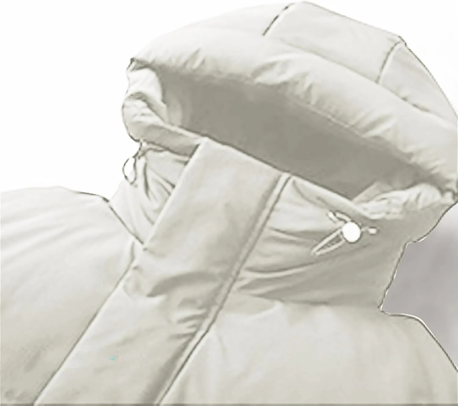 Uillui Long Lightweight Puffer Coat Men Waterproof Warm Winter Quilted Down Jackets with Hood Thick Parka Hooded Ski Jackets