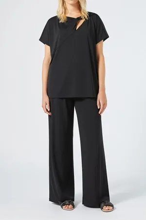 UNNO INTERLOCK JERSEY TROUSERS