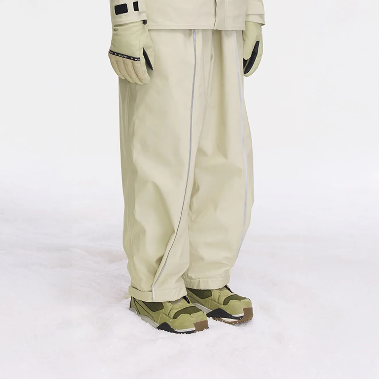 Vector Glow White 3L Snowpark Side Bag Pants