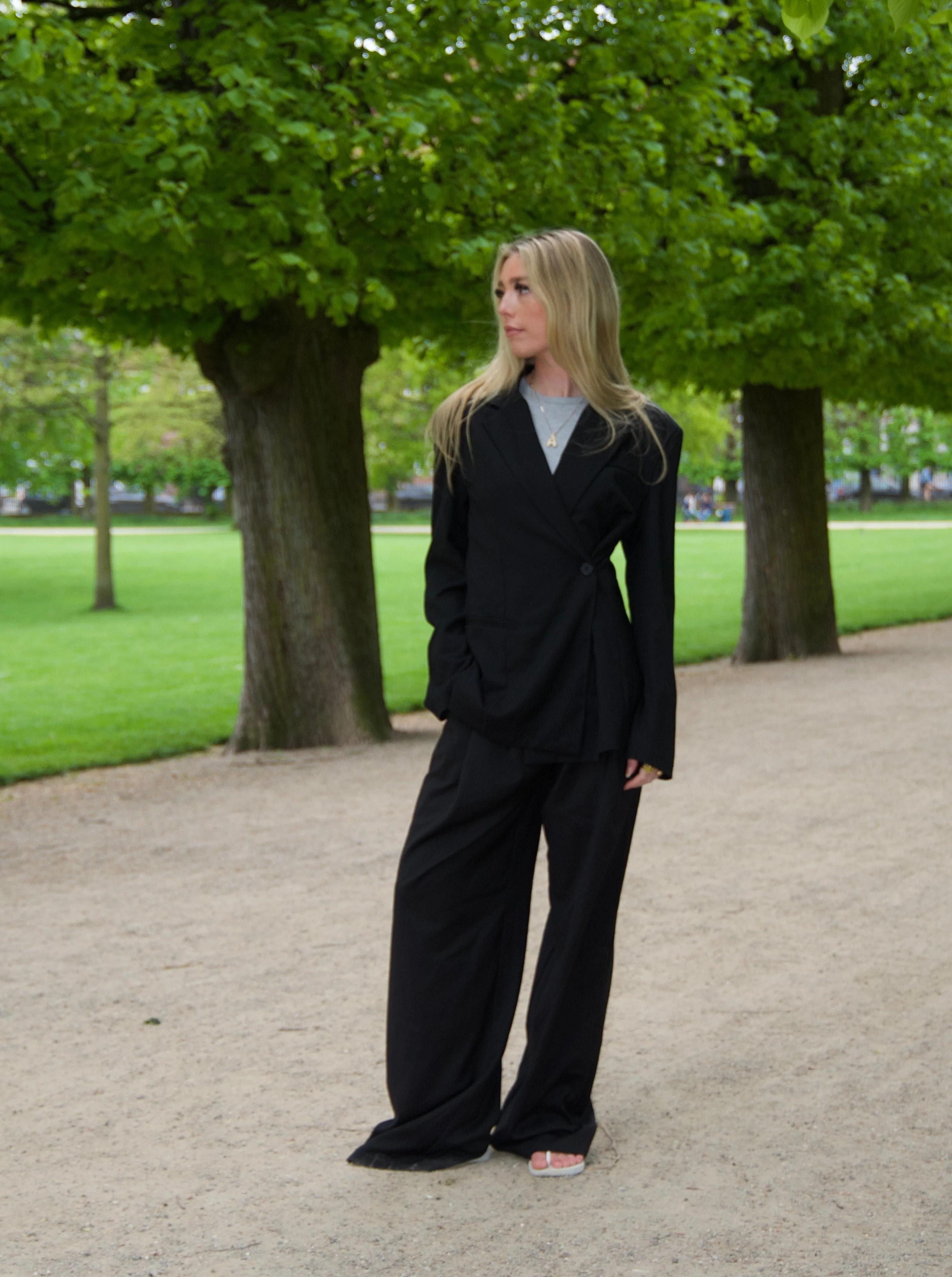 Vibe oversized suit pants - Black